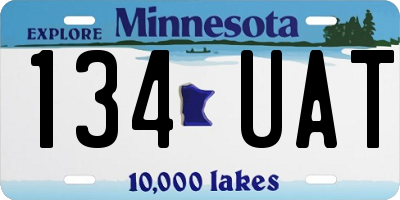 MN license plate 134UAT