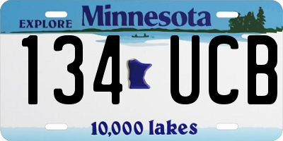 MN license plate 134UCB