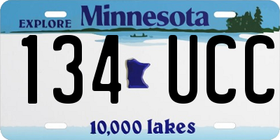 MN license plate 134UCC