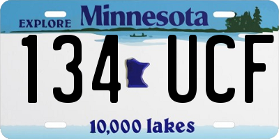 MN license plate 134UCF