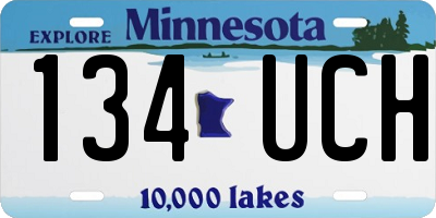 MN license plate 134UCH