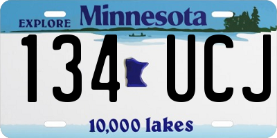 MN license plate 134UCJ