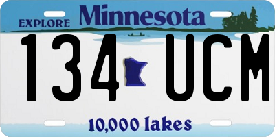 MN license plate 134UCM