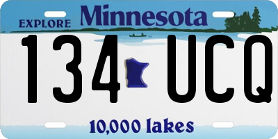 MN license plate 134UCQ