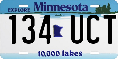 MN license plate 134UCT