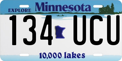 MN license plate 134UCU