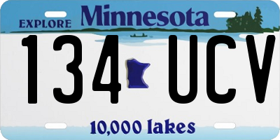 MN license plate 134UCV