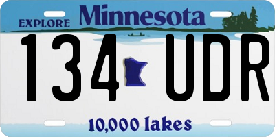 MN license plate 134UDR