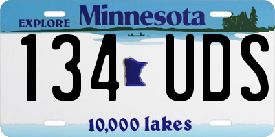 MN license plate 134UDS