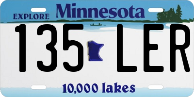 MN license plate 135LER