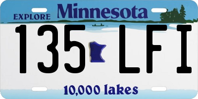 MN license plate 135LFI
