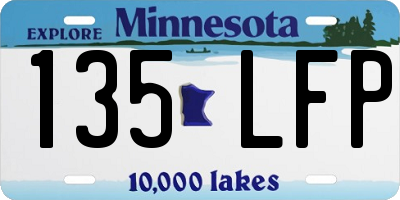 MN license plate 135LFP