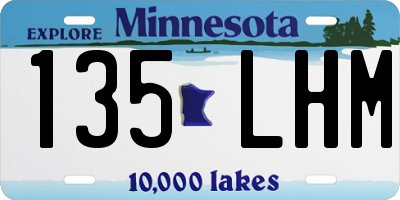 MN license plate 135LHM