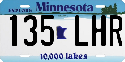MN license plate 135LHR
