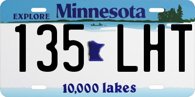 MN license plate 135LHT