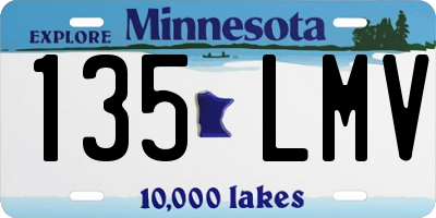 MN license plate 135LMV