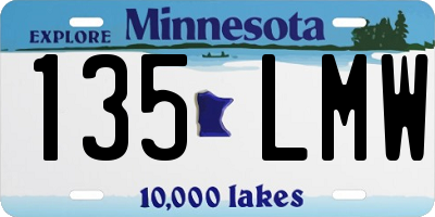 MN license plate 135LMW