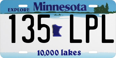 MN license plate 135LPL
