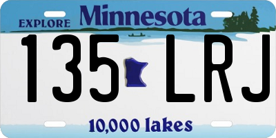 MN license plate 135LRJ