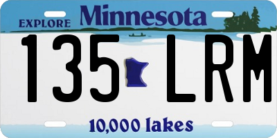 MN license plate 135LRM