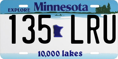 MN license plate 135LRU