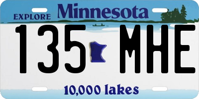 MN license plate 135MHE