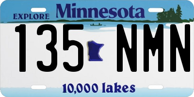 MN license plate 135NMN