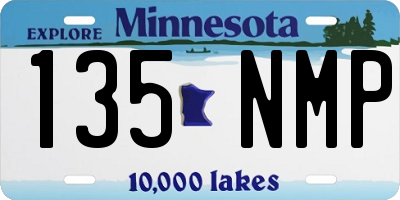MN license plate 135NMP