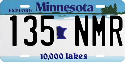 MN license plate 135NMR
