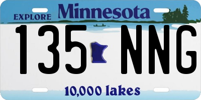 MN license plate 135NNG