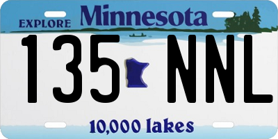MN license plate 135NNL