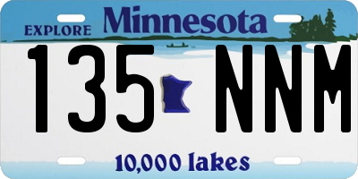 MN license plate 135NNM