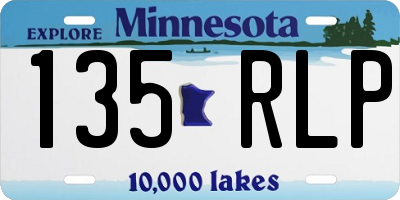 MN license plate 135RLP