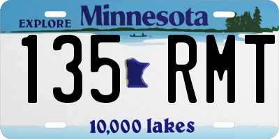 MN license plate 135RMT