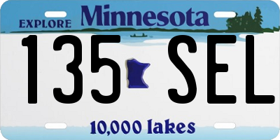MN license plate 135SEL