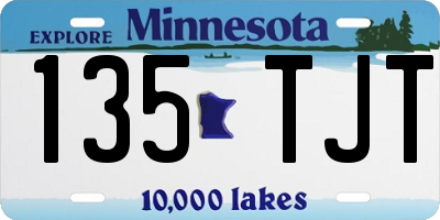 MN license plate 135TJT