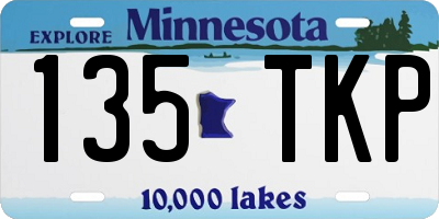 MN license plate 135TKP