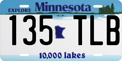 MN license plate 135TLB