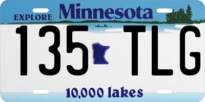 MN license plate 135TLG