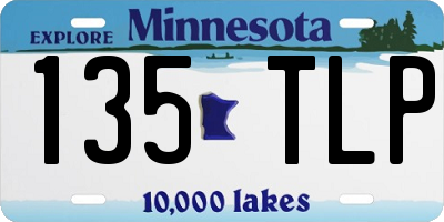 MN license plate 135TLP