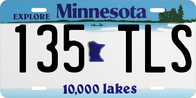 MN license plate 135TLS