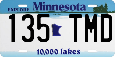 MN license plate 135TMD