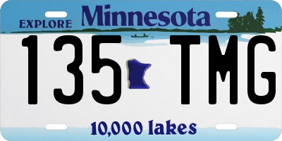 MN license plate 135TMG