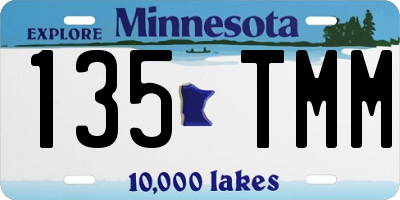 MN license plate 135TMM