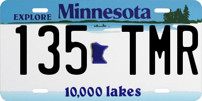MN license plate 135TMR