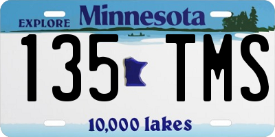MN license plate 135TMS