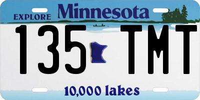 MN license plate 135TMT
