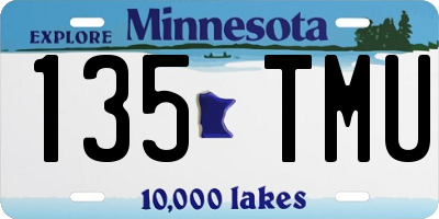 MN license plate 135TMU