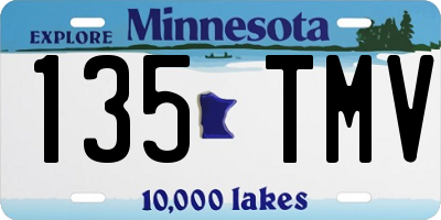 MN license plate 135TMV