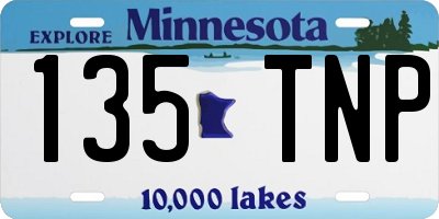 MN license plate 135TNP